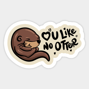 Otterly Adorable Sticker